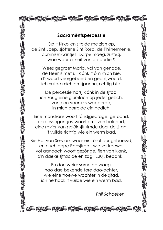 In deze uitgave heeft het parochieblad geen zevende pagina.